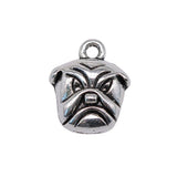 20pcs 17x14mm Bulldog Charms Antique Silver Color Charms For Jewelry Making Jewelry Findings h2874