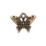 WYSIWYG 20pcs 17x14mm Butterfly Charms For Jewelry Making Antique Silver Plated Antique Bronze Color Jewelry Findings