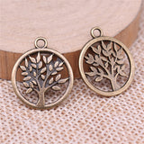20pcs 17x17mm 3 Colors Tree Of Life Charms Pendant For Jewelry Making DIY Jewelry Findings EF3982