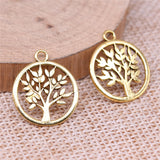 20pcs 17x17mm 3 Colors Tree Of Life Charms Pendant For Jewelry Making DIY Jewelry Findings EF3982