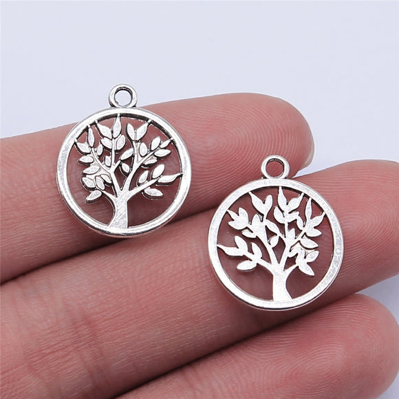 20pcs 17x17mm 3 Colors Tree Of Life Charms Pendant For Jewelry Making DIY Jewelry Findings EF3982