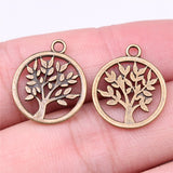 20pcs 17x17mm 3 Colors Tree Of Life Charms Pendant For Jewelry Making DIY Jewelry Findings EF3982