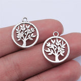 20pcs 17x17mm 3 Colors Tree Of Life Charms Pendant For Jewelry Making DIY Jewelry Findings EF3982