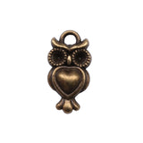 WYSIWYG 20pcs 17x9mm Owl Charms For Jewelry Making Antique Silver Plated Antique Bronze Color Jewelry Findings