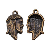 WYSIWYG 20pcs 18x10mm Jesus Charms Antique Bronze Color Charms For Jewelry Making Jewelry Findings