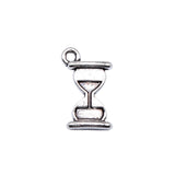 20pcs 18x11mm Antique Silver Color Hourglass Charms For Jewelry Making ef4711