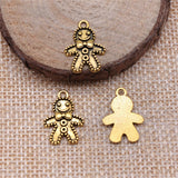 20pcs 18x12mm Charm Gingerbread Man 3 Colors Tie Bow Boy Charms Cute Boy Pendant Charms For Jewelry Making ef3651