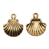 WYSIWYG 20pcs 18x15mm 3 Colors Shell Charm Seashell Charm For Jewelry Making