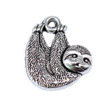 WYSIWYG 20pcs 18x15mm Antique Silver Color Cute Animal Sloth Charms For Jewelry Making