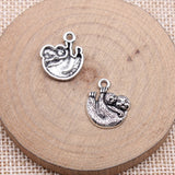 WYSIWYG 20pcs 18x15mm Antique Silver Color Sloth Charms For Jewelry Making EF3851