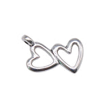 WYSIWYG 20pcs 18x16mm Double Hearts Hollow Charms Double Hollow Heart Charms Double Hearts Charms EF3635