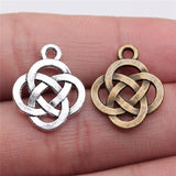 WYSIWYG 20pcs 18x16mm Pendant Chinese Knot Chinese Knot Charm Pendants For Jewelry Making Lucky Chinese Knot Pendants