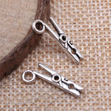 WYSIWYG 20pcs 18x8mm Laundry Clip Charms Antique Silver Color Pendant Charms For Jewelry Making Jewelry Findings