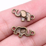 20pcs 18x9mm Antique Silver Color Elephant Connector Charms For Jewelry Making DIY Jewelry Findings ef4466