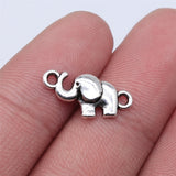 20pcs 18x9mm Antique Silver Color Elephant Connector Charms For Jewelry Making DIY Jewelry Findings ef4466