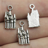20pcs 19x10mm Castle Charms For Jewelry Making Antique Silver Color Charm Pendant Jewelry Accessories H1247