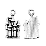 20pcs 19x10mm Castle Charms For Jewelry Making Antique Silver Color Charm Pendant Jewelry Accessories H1247