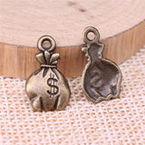 WYSIWYG 20pcs 19x11mm Moneybag Charms For Jewelry Making Jewelry Accessories Antique Silver Plated Antique Bronze Plated
