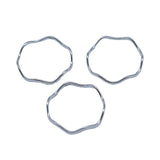 WYSIWYG 20pcs 19x19mm/30x30mm Antique Silver Color Irregular Circle Charms Pendant For DIY Jewelry Making