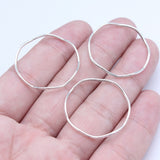 WYSIWYG 20pcs 19x19mm/30x30mm Antique Silver Color Irregular Circle Charms Pendant For DIY Jewelry Making