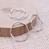 WYSIWYG 20pcs 19x19mm/30x30mm Antique Silver Color Irregular Circle Charms Pendant For DIY Jewelry Making