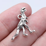 WYSIWYG 20pcs 19x22mm Antique Silver Color Dinosaur Charms Pendant For DIY Jewelry Making Handmade Jewelry Craft Findings