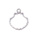 WYSIWYG 20pcs 2 Colors 17x18mm Hollow Shell Charms For Jewelry Making Jewelry Findings