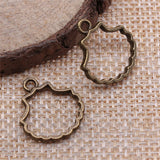 WYSIWYG 20pcs 2 Colors 17x18mm Hollow Shell Charms For Jewelry Making Jewelry Findings