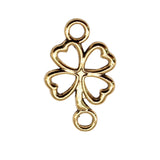 WYSIWYG 20pcs 20x12mm 3 Colors Clover Charms Connector Lucky Clover Charm Connector 4 Leaf Clover Charm Connector