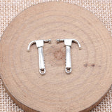 WYSIWYG 20pcs 20x13mm Antique Silver Color Hammer Charms For Jewelry Making