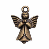 WYSIWYG 20pcs 20x14mm Antique Bronze Color Angel Charms Pendant For Jewelry Making DIY Jewelry Findings