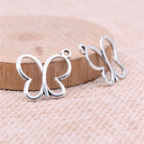 WYSIWYG 20pcs 20x19mm Gold Color Hollow Butterfly Charms Jewelry Accessories For Jewelry Making