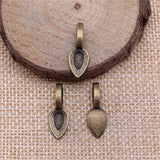 WYSIWYG 20pcs 20x7mm Pendant Charm Clip Clasp Bail Beads Loose Spacer Beads Bail Beads Pendants For Jewelry Making