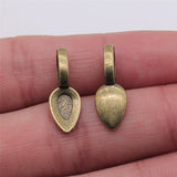 WYSIWYG 20pcs 20x7mm Pendant Charm Clip Clasp Bail Beads Loose Spacer Beads Bail Beads Pendants For Jewelry Making