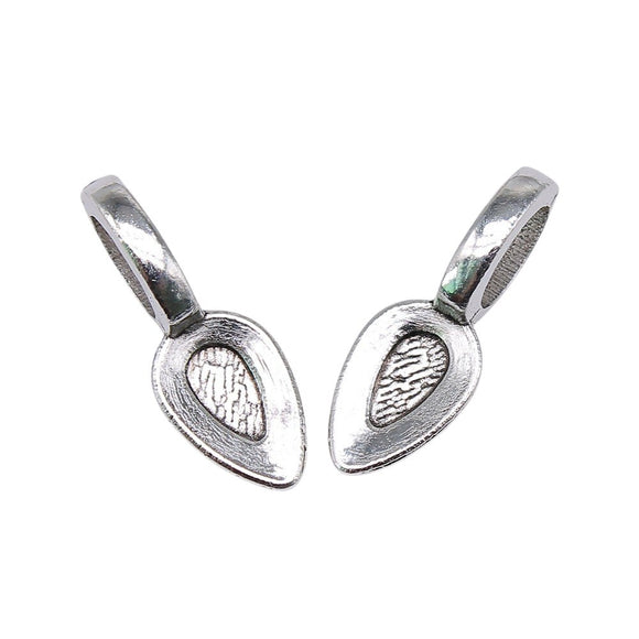 WYSIWYG 20pcs 20x7mm Pendant Charm Clip Clasp Bail Beads Loose Spacer Beads Bail Beads Pendants For Jewelry Making