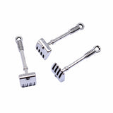 WYSIWYG 20pcs 20x8mm Rake Pendant Charms Antique Silver Color For Jewelry Making Zinc Alloy Jewelry Findings