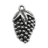 WYSIWYG 20pcs 21x12mm Grape Charms Pendants For Jewelry Making Antique Silver Plated Antique Bronze Color Jewelry Findings
