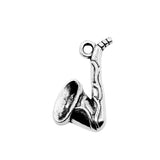 WYSIWYG 20pcs 21x12mm Pipe Saxophone Charms Antique Silver Color Charms For Jewelry Making Jewelry Findings
