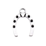 WYSIWYG 20pcs 21x16mm Horseshoe Charms Antique Silver Color Pendant Charms For Jewelry Making Jewelry Accessories