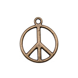 20pcs 21x17mm Charms Peace Sign Symbol Fashion Jewelry Making Findings DIY Handmade Charms Jewelry ef4385