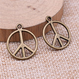 20pcs 21x17mm Charms Peace Sign Symbol Fashion Jewelry Making Findings DIY Handmade Charms Jewelry ef4385