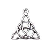 WYSIWYG 20pcs 21x20mm Triquetra Symbol Charms For Jewelry Making Triquetra Amulet Charms Charm Triquetra Symbol