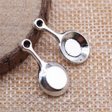 20pcs 22x10mm Pendant Pan Kitchenware Pan Charm Pendants For Jewelry Making Kitchenware Pan Pendants EF4631