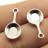 20pcs 22x10mm Pendant Pan Kitchenware Pan Charm Pendants For Jewelry Making Kitchenware Pan Pendants EF4631