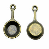 20pcs 22x10mm Pendant Pan Kitchenware Pan Charm Pendants For Jewelry Making Kitchenware Pan Pendants EF4631