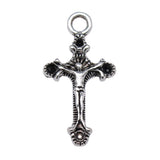 20pcs 22x11mm Religious Cross Pendant Jesus Cross Pendants Jesus Cross Charms For Jewelry Making EF4004