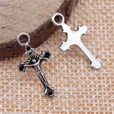 20pcs 22x11mm Religious Cross Pendant Jesus Cross Pendants Jesus Cross Charms For Jewelry Making EF4004