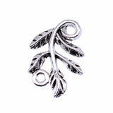 WYSIWYG 20pcs 22x15mm Antique Silver Color Leaves Charms Pendant For Jewelry Making DIY Jewelry Findings