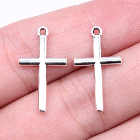 WYSIWYG 20pcs 23x13mm 3 Colors Cross Charms For Jewelry Making DIY Jewelry Findings