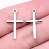 WYSIWYG 20pcs 23x13mm 3 Colors Cross Charms For Jewelry Making DIY Jewelry Findings